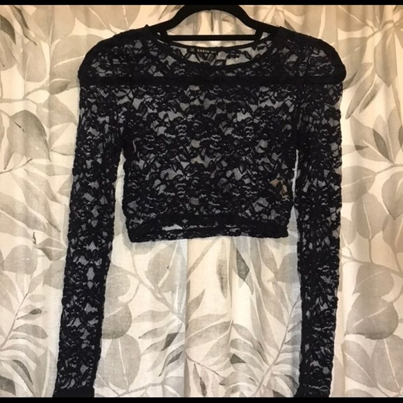 Lace Crop Top Knot Skirt Set - Picture 2 of 7